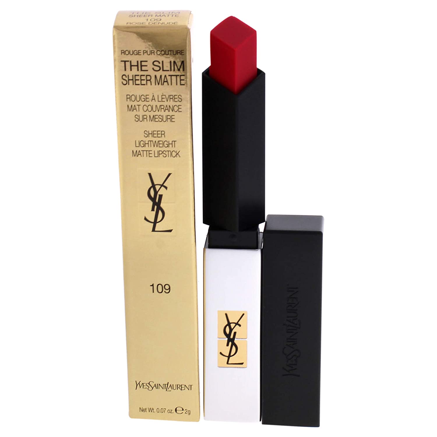 Yves Saint Laurent Schminke Yves Saint Laurent Rouge Pur Cout Sheer Mattestee 109 