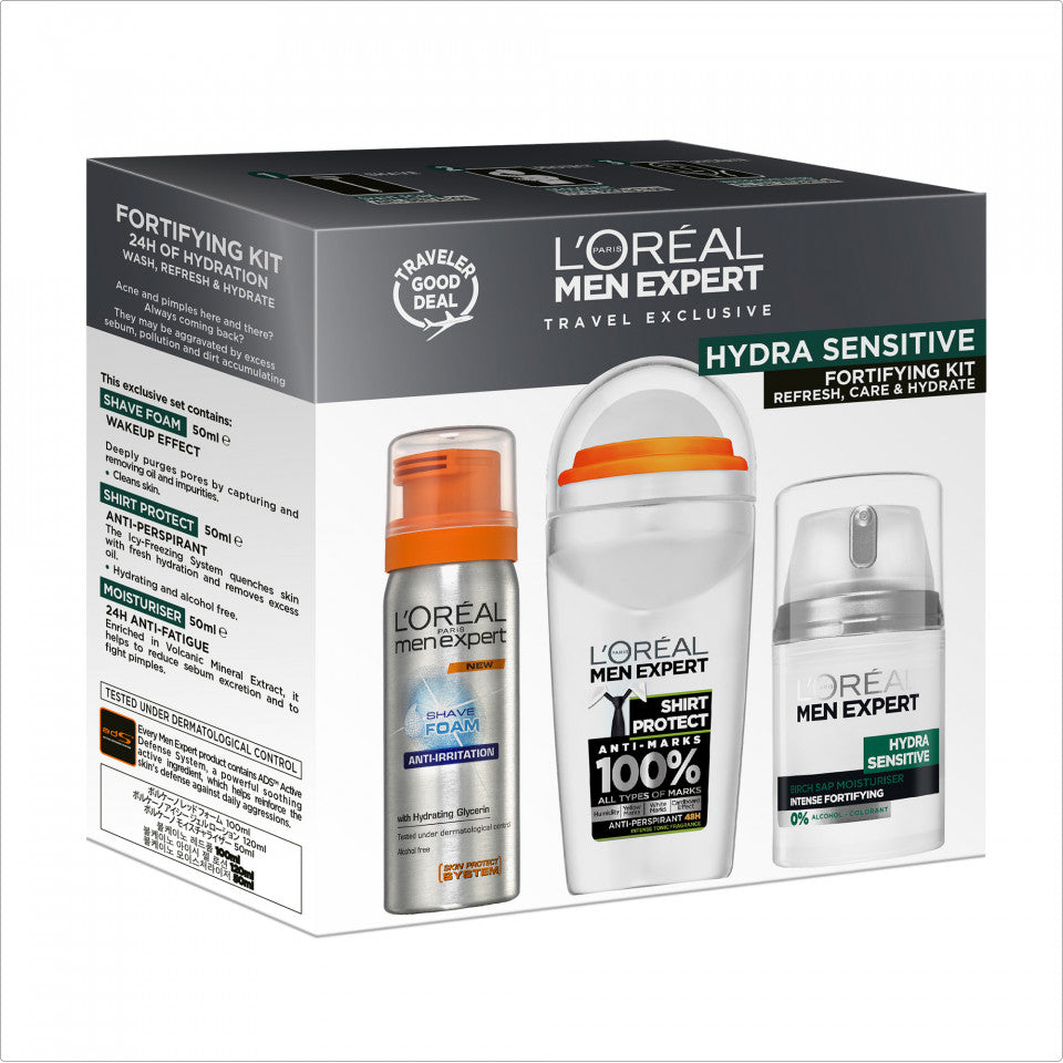 Behandlungs-Trio Loreal Men Hydra Sens.Moist Shave