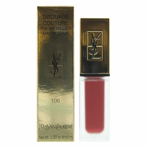 Yves Saint Laurent W. Tatouage Couture The Metallics No 106- Gided Fuchsia Rivals 6 Gr 